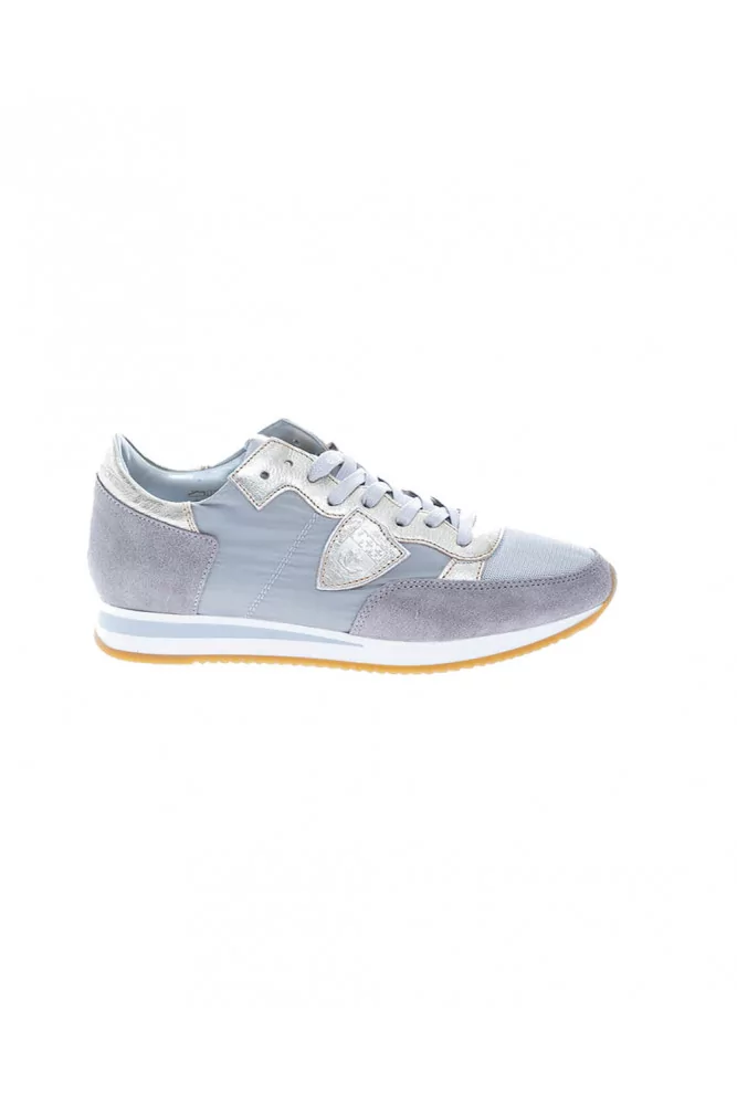 "Tropez LD" Leather sneakers with light gold finish