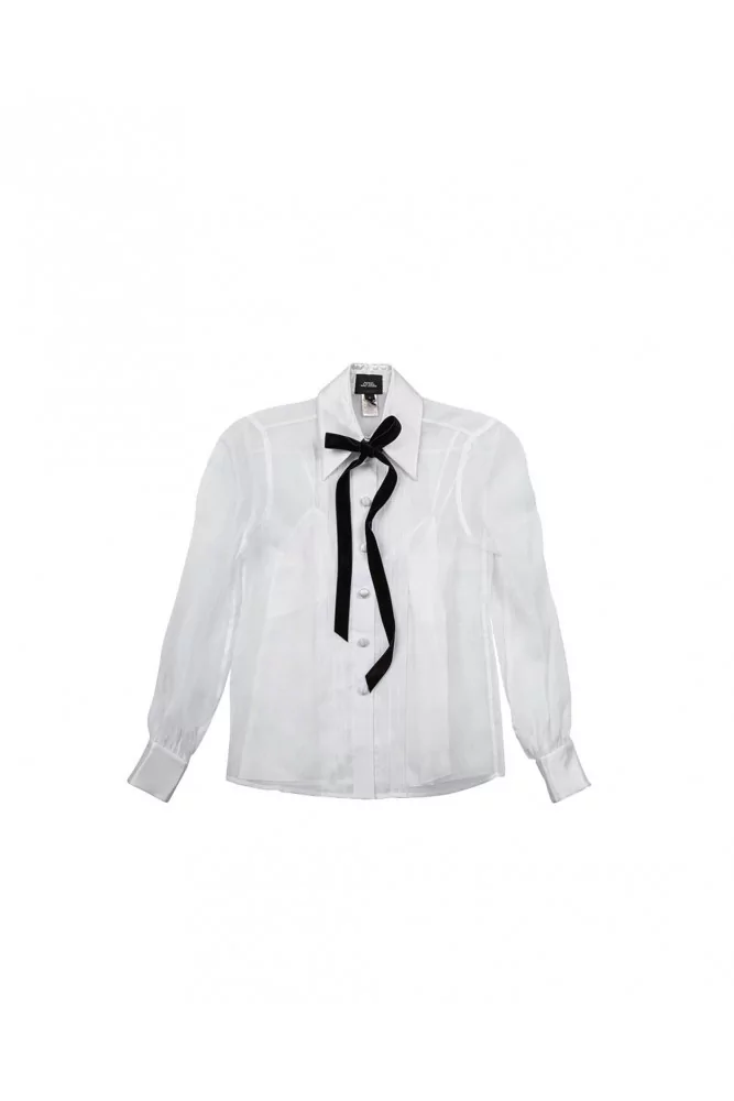 White transparent blouse with large collar Marc Jacobs for women