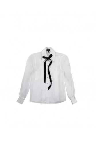 Chemise Marc Jacobs blanc transparent pour femme