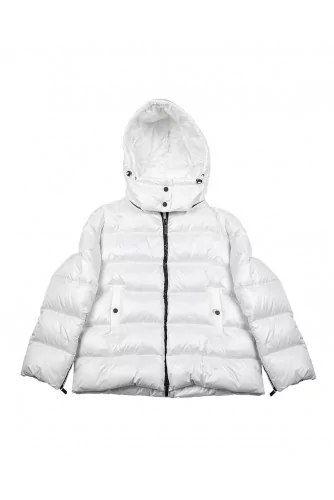 Oversized fluffy jacket 100% goose down with removable hood