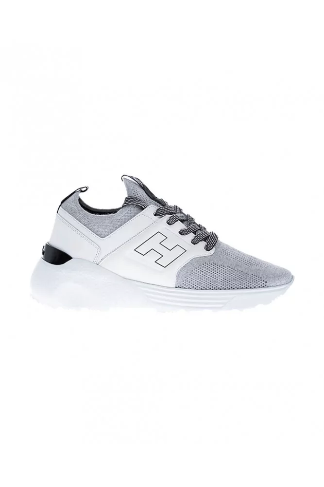 "Active One" Boiled wool sneakers with embossed H on sides