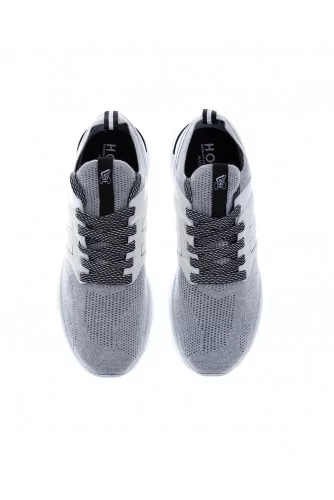 "Active One" Boiled wool sneakers with embossed H on sides