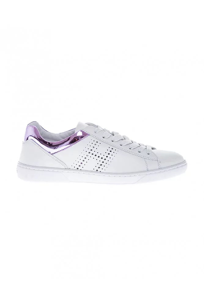 Tennis Hogan "New Cassetta 3270" blanc-rose pour femme