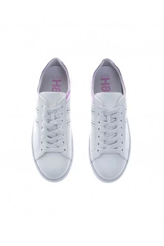 New Cassetta 3270 - Natural leather sneakers with mirror effect detail