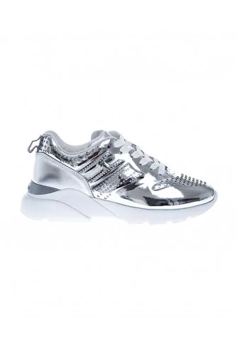 Active One - Leather sneakers mirror effect