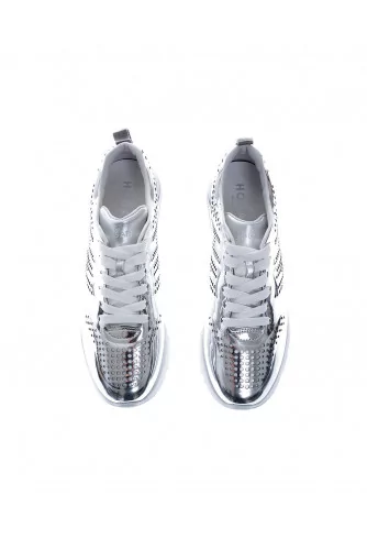 Active One - Leather sneakers mirror effect