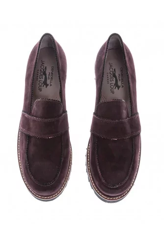 Achat Suede moccasins with decorative tab - Jacques-loup