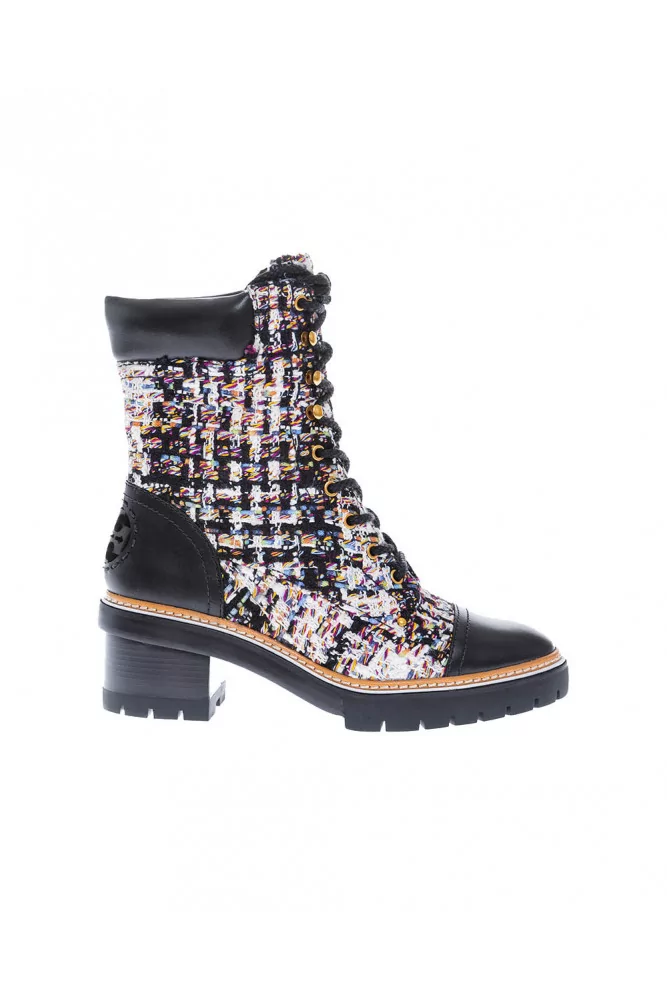 Tory Burch - Multicolored tweed boots 