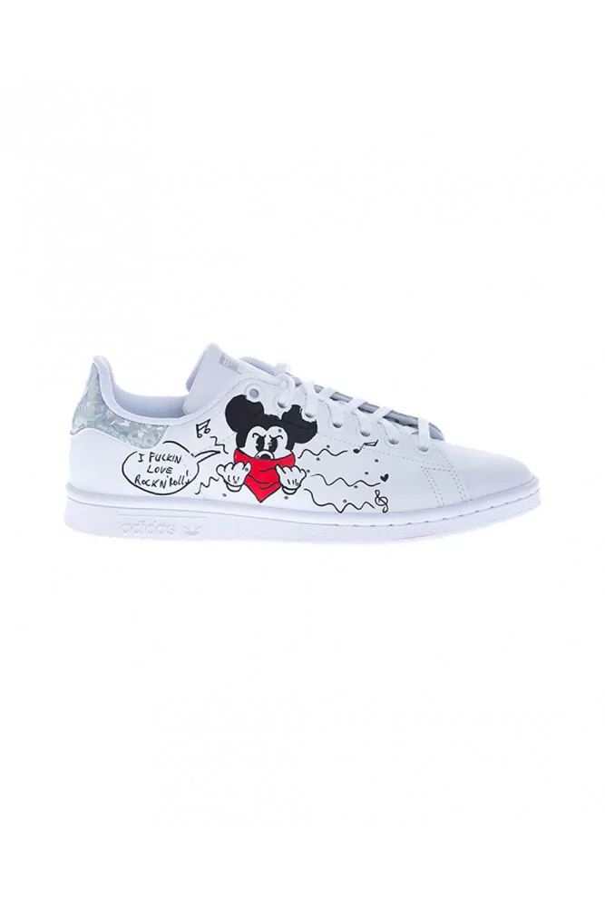 Tennis Debsy "Mickey Bandana" arrière taupe-strass anthracite pour femme