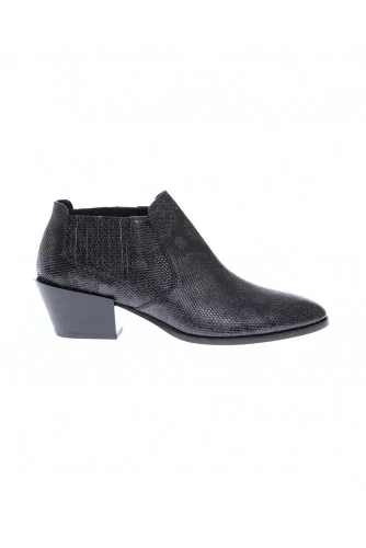 Achat Low boots in leather with... - Jacques-loup