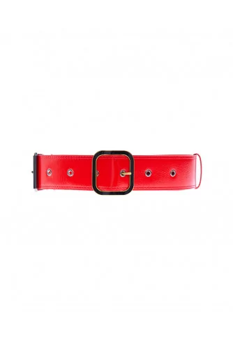 Large belt with two buckles