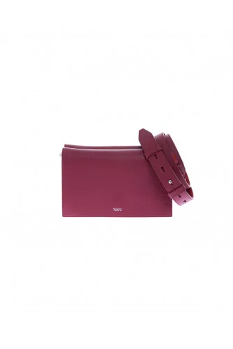 Sac Tod's "Tracolina" bordeaux-rouge pour femme