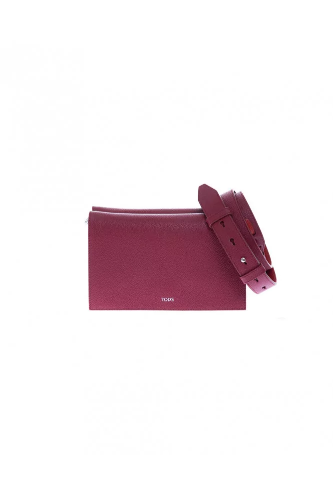 Sac Tod's "Tracolina" bordeaux-rouge pour femme