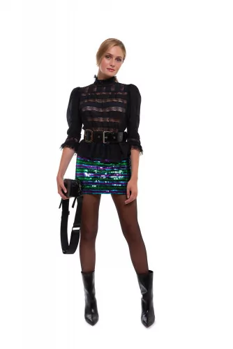 Achat Short skirt with striped sequins - Jacques-loup