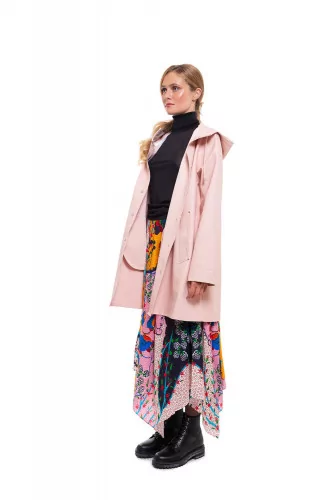 "Freja" Asymmetrical silk skirt scarf style
