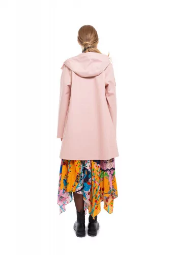 "Freja" Asymmetrical silk skirt scarf style