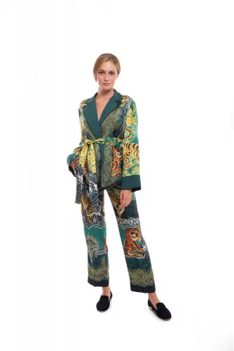 Achat Silk suit with Tiger print - Jacques-loup