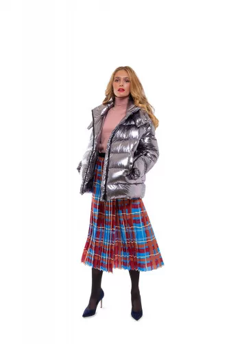 Oversized fluffy jacket 100% goose down with removable hood