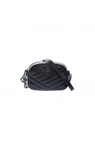 "Camera Bag Small" Leather quilted bag steel logo