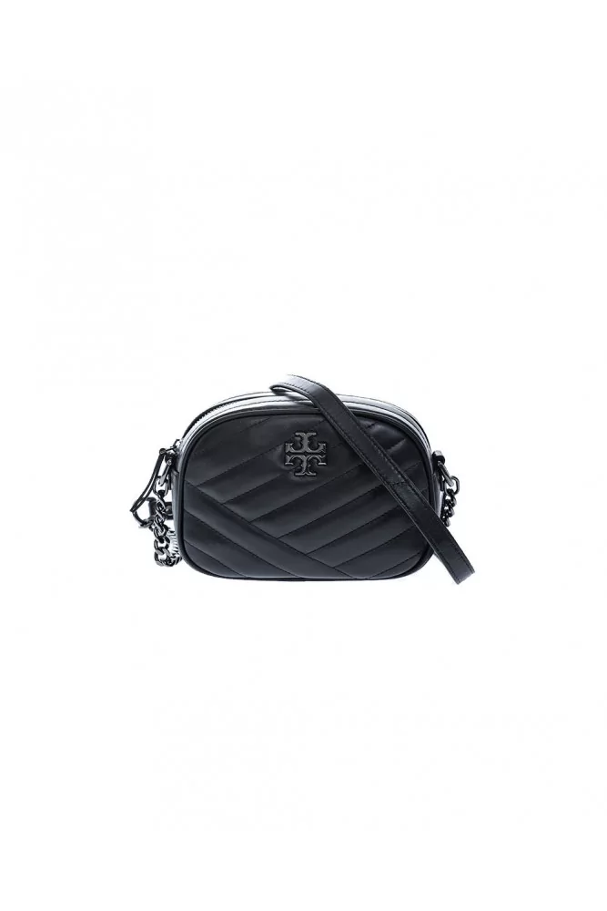 "Camera Bag Small" Leather quilted bag steel logo