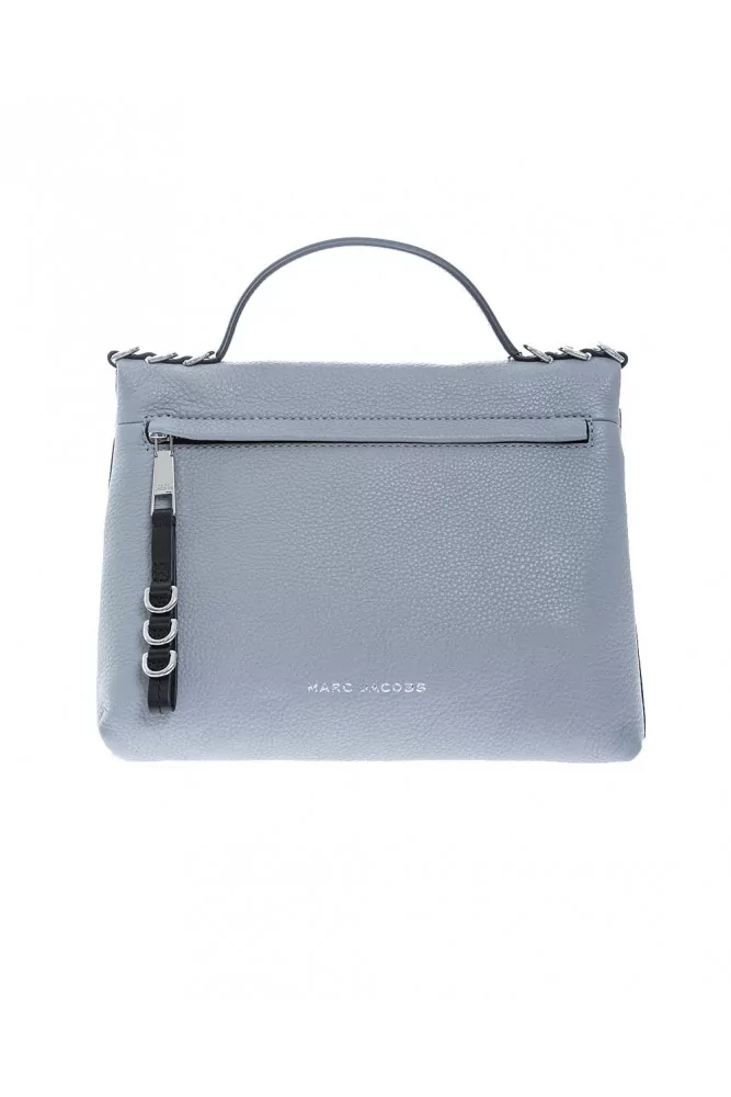 The Two Fold - Sac en cuir grainé forme trapèze intérieur vert - multicolor