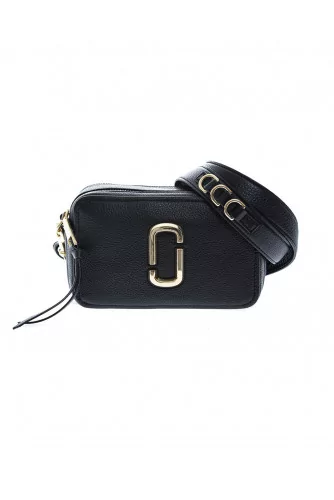 "The Softshot 21" Leather bag rectangular shape gold logo