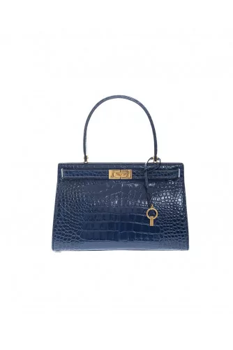 "Lee Radziwil" Leather bag crocodile print