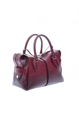 "D-Styling Petit" Leather bag with bordeaux gradient