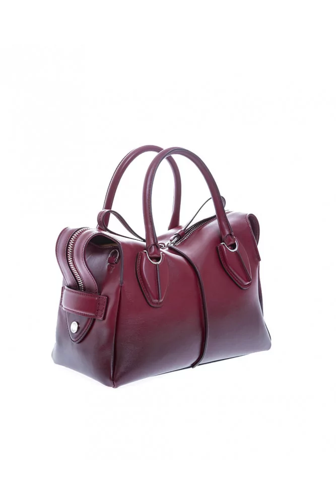 "D-Styling Petit" Sac en cuir dégradé de bordeaux