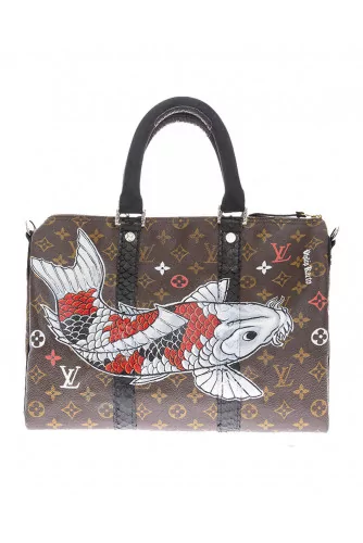 Koï - Customized bag with python details 35 cm