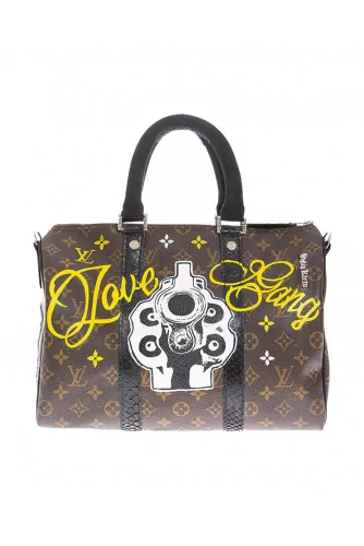 Love Gang - Customized bag with python and silver details 35 cm