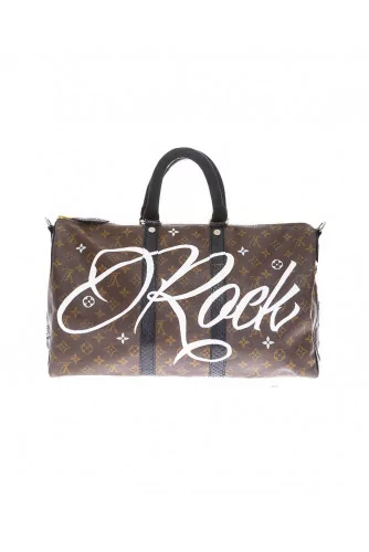 Skull Rock - Customized bag with python details 45 cm