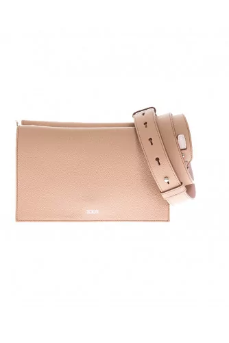 Sac Tod's "Tracolina" beige-rose pour femme