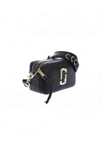 "The Softshot 21" Leather bag rectangular shape gold logo