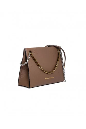 Sac Marc Jacobs "Double link 27" beige pour femme