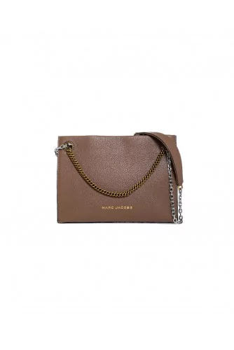 Sac Marc Jacobs "Double link 27" beige pour femme