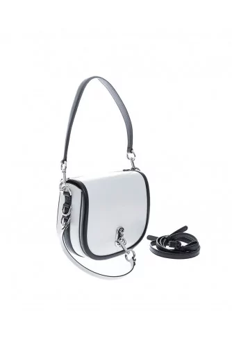 "The Saddle" Sac en cuir forme arrondi grand rabat