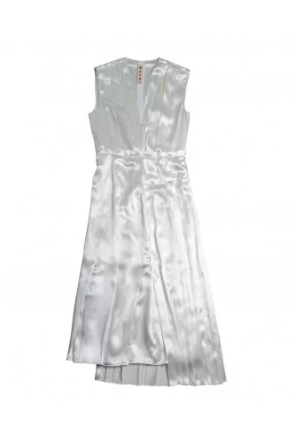 Robe Marni noir et blanc sans manche pour femme