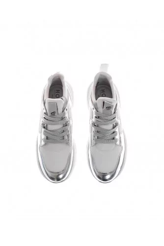 Isola - Calf leather sneakers with oversized outer sole