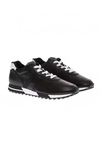 "Running H86" Nappa leather sneakers with contrasting buttress