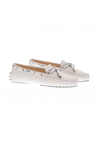 "Lacetto Gomini" Grained leather moccasins with laces