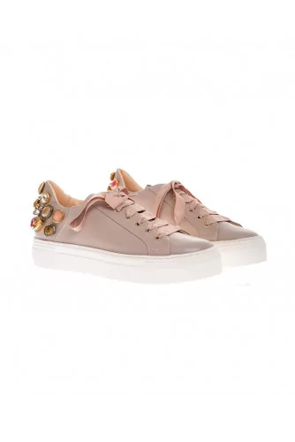 Achat Nappa leather sneakers with... - Jacques-loup