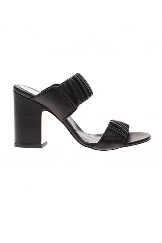 Mule Jacques Loup noir 2 bandes élastiquées tal. 9.5 cm pour femme