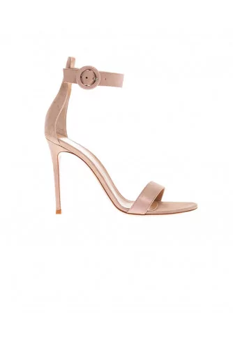 "Portofino" Suede sandals with one strip 105mm