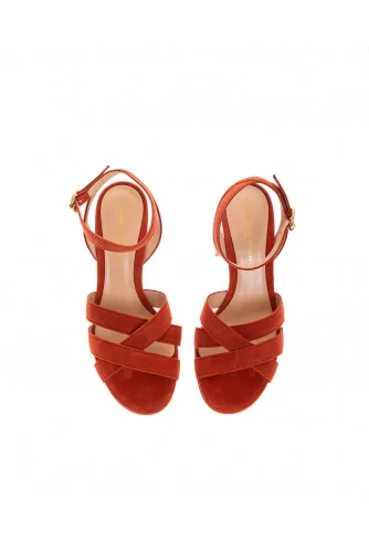 Achat Suede sandals with crossing straps 60mm - Jacques-loup