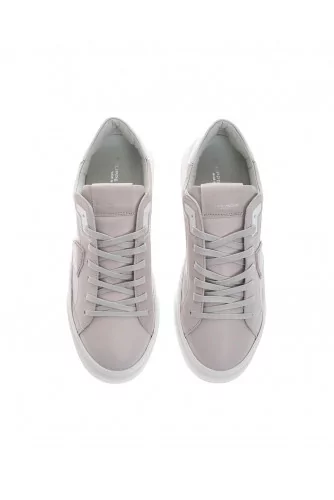 Tennis Philippe Model "Temple" gris-blanc pour homme