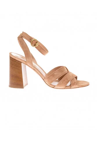 Achat Beya Suede sandals with ankle strap 85mm - Jacques-loup