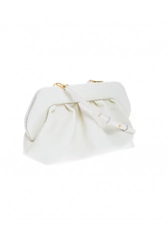 Sac pochette Themoiré blanc talc pour femme