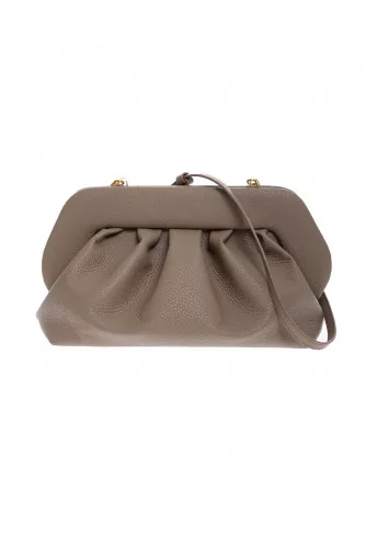 Sac pochette Themoiré taupe pour femme