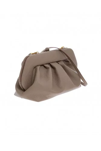 Sac pochette Themoiré taupe pour femme